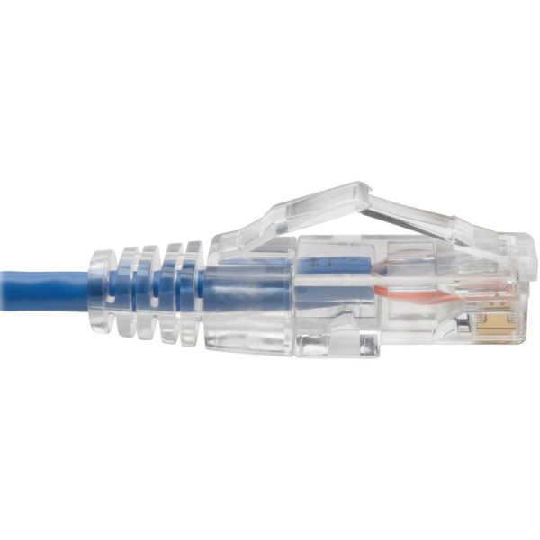 Eaton Tripp Lite Series Cat6 Gigabit Snagless Slim UTP Ethernet Cable (RJ45 M/M), PoE, Blue, 6-in. (15.24 cm) - Image 4