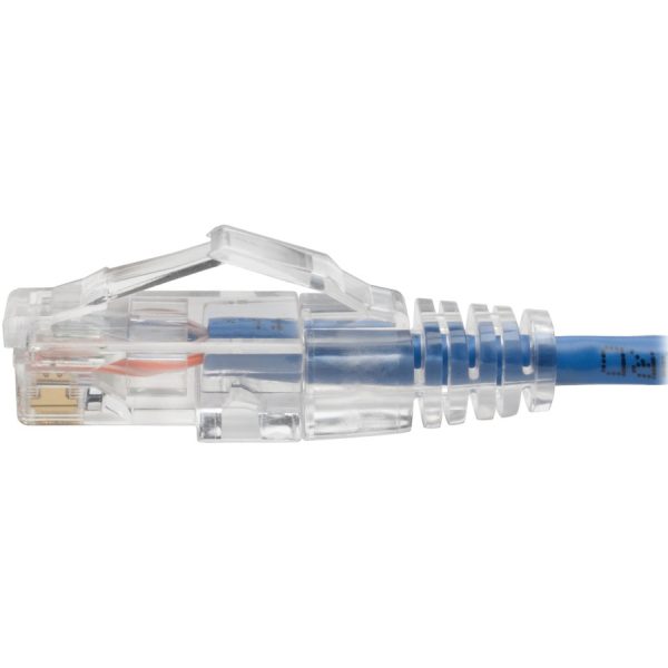 Eaton Tripp Lite Series Cat6 Gigabit Snagless Slim UTP Ethernet Cable (RJ45 M/M), PoE, Blue, 6-in. (15.24 cm) - Image 5