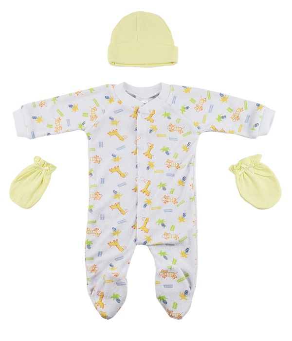 Sleep-n-play, Cap And Mittens - 3 Pc Set Cs_0035