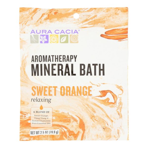 Aura Cacia - Aromatherapy Mineral Bath Relaxing Sweet Orange - 2.5 oz - Case of 6 - Image 2