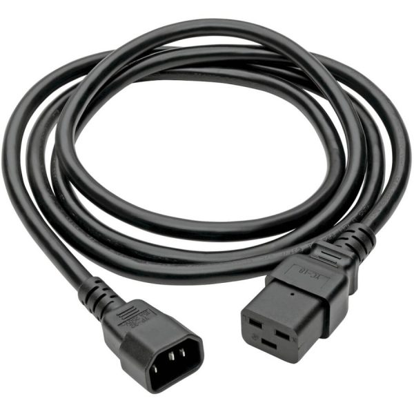 Eaton Tripp Lite Series Power Cord, C19 to C14 - Heavy-Duty, 15A, 250V, 14 AWG, 4 ft. (1.22 m), Black - Image 2