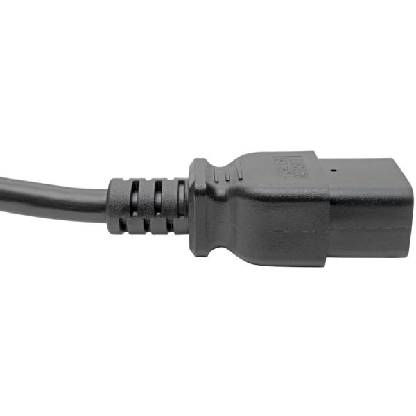 Eaton Tripp Lite Series Power Cord, C19 to C14 - Heavy-Duty, 15A, 250V, 14 AWG, 4 ft. (1.22 m), Black - Image 4