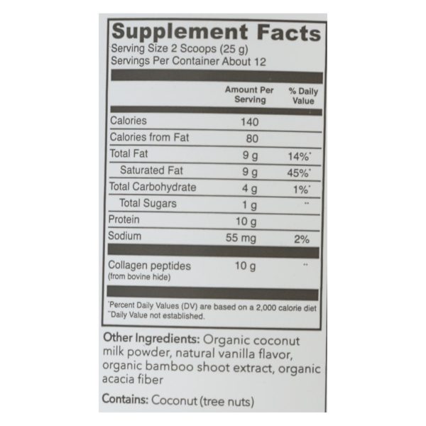 Vital Proteins - Coffee Creamer Collgn Vanil - 10.6 OZ - Image 2