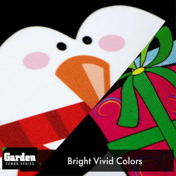 G128 Combo Pack: Garden Flag Stand Black 36x16 Inch & Garden Flag Merry Christmas Penguin with Candy Cane 12x18 Inch - Image 5