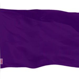 G128 Solid Purple Color Flag | 3x5 feet | Printed 150D, Indoor/Outdoor, Vibrant Colors, Brass Grommets, Quality Polyester, Much Thicker More Durable Than 100D 75D Polyester