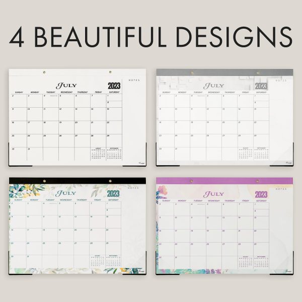 Desk Calendar 2024 17x12 Wall Calendar      Thick Paper & Notes Section   Runs from December 2023   December 2024 (Black) - Image 6