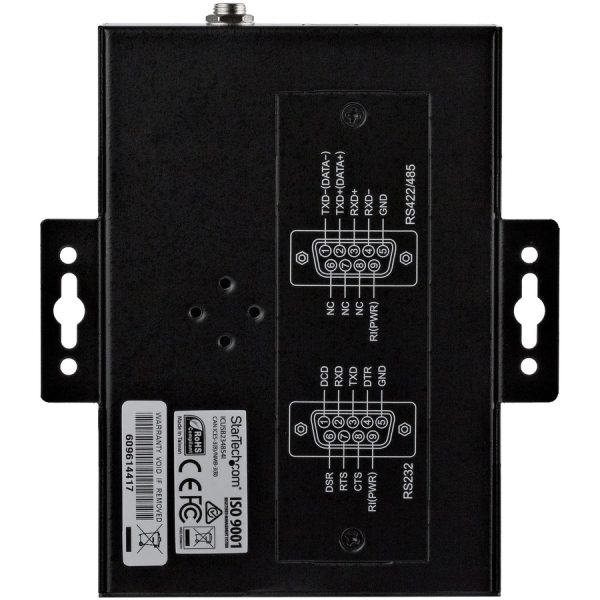 StarTech.com USB to RS232/RS485/RS422 4 Port Serial Hub Adapter - Industrial Metal USB 2.0 to DB9 Serial Converter - Din Rail Mountable - Image 4