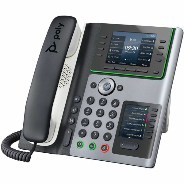 Poly Edge E400 IP Phone - Corded - Corded - Desktop - TAA Compliant - Image 2