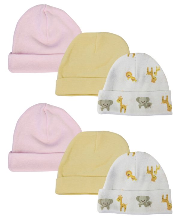 Baby Girls Caps (pack Of 6) Nc_0383