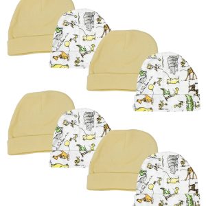 Baby Boy, Baby Girl, Unisex Infant Caps (pack Of 8) Nc_0306
