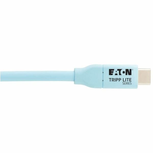 Eaton Tripp Lite Series Safe-IT USB-C Cable (M/M), Antibacterial, Ultra Flexible, 240W PD Charging, Light Blue, 6 ft. (1.8 m) - Image 5