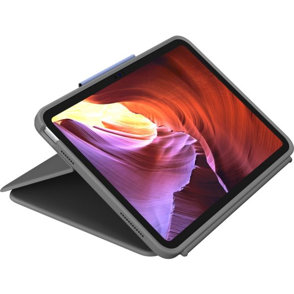 Logitech Rugged Folio Rugged Keyboard/Cover Case (Folio) for 10.9" Apple, Logitech iPad (10th Generation) Tablet - Graphite - Image 3