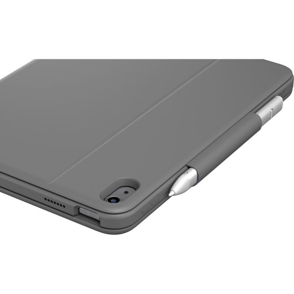 Logitech Rugged Folio Rugged Keyboard/Cover Case (Folio) for 10.9" Apple, Logitech iPad (10th Generation) Tablet - Graphite - Image 5
