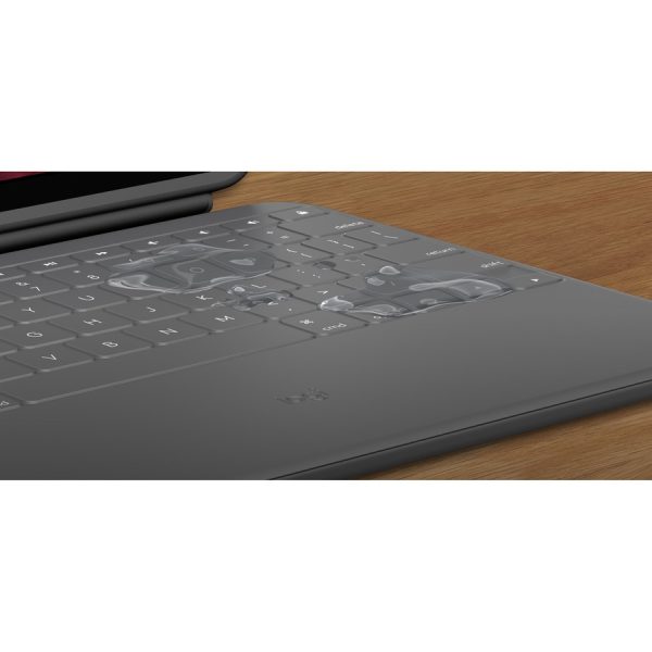 Logitech Rugged Folio Rugged Keyboard/Cover Case (Folio) for 10.9" Apple, Logitech iPad (10th Generation) Tablet - Graphite - Image 6