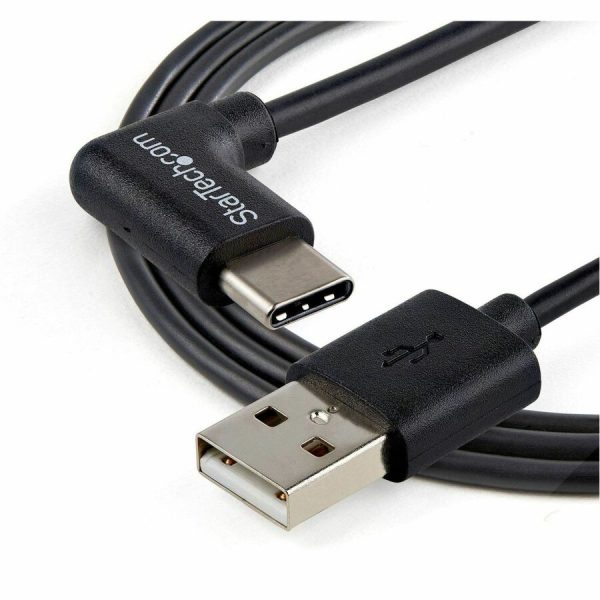 StarTech.com 1m 3ft USB to USB C Cable - Right Angle USB Cable - M/M - USB 2.0 Cable - USB Type C - USB A to USB C Cable - Image 3