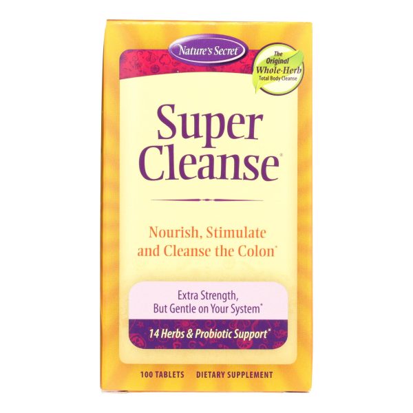 Nature's Secret Super Cleanse - 100 Tablets - Image 2