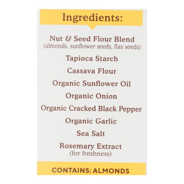 Simple Mills Cracked Black Pepper Almond Flour  - Case of 6 - 4.25 OZ - Image 3