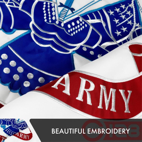 US Army Flag 2x3FT 3-Pack Double-sided Embroidered Polyester By G128 - Image 4