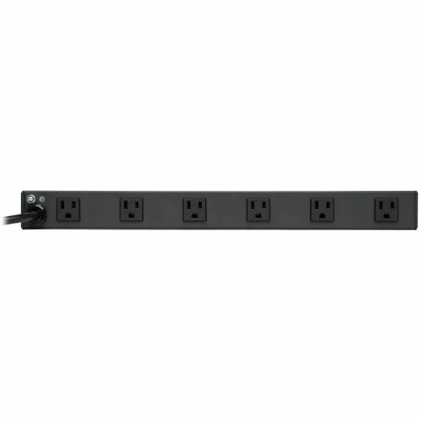 Eaton Tripp Lite Series 1U Rack-Mount Power Strip, 120V, 15A, 5-15P, 12 Right-Angle 5-15R Outlets (6 Front-Facing, 6 Rear-Facing), 15 ft. (4.57 m) Cord - Image 2