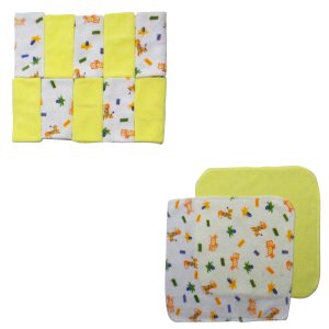 Twelve Piece Wash Cloth Set 023-3-packs