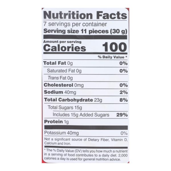Panda Licorice - Licorice Strawberry Chews - Case of 8-7 OZ