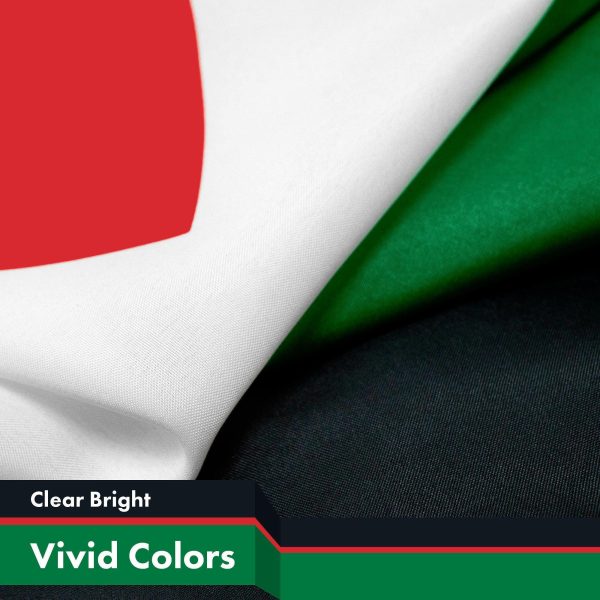 G128 Combo Pack: USA American Flag 3x5 Ft 150D Printed Stars & Palestine Flag 3x5 Ft 150D Printed - Image 4
