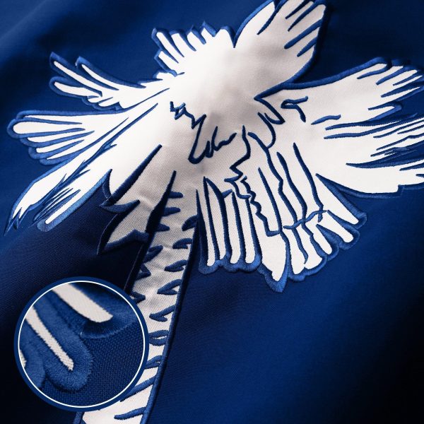 G128 South Carolina SC State Flag | 2.5x4 Ft | StormFlyer Series Embroidered 220GSM Spun Polyester | Embroidered Design, Indoor/Outdoor, Brass Grommets, Heavy Duty, All Weather - Image 2