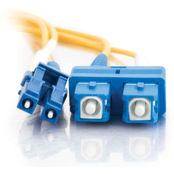C2G 3m LC-SC 9/125 Duplex Single Mode OS2 Fiber Cable - Yellow - 10ft - Image 3