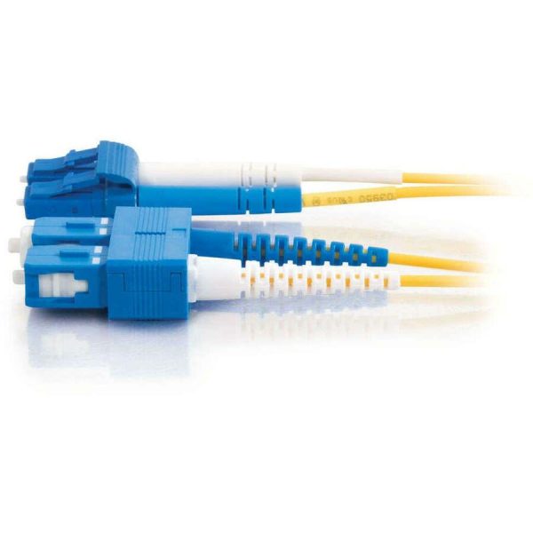 C2G 3m LC-SC 9/125 Duplex Single Mode OS2 Fiber Cable - Yellow - 10ft - Image 4