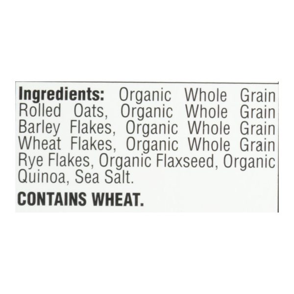 Better Oats Organic Instant Multigrain Hot Cereal - Bare - Case of 6 - 11.8 oz.