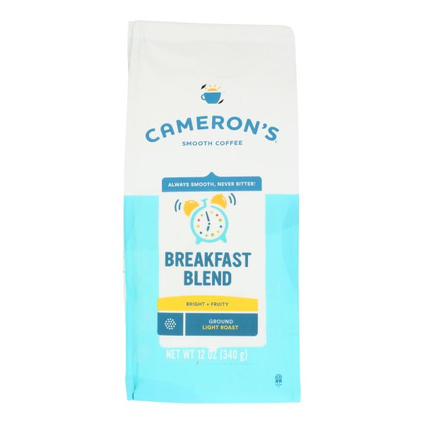 Cameron's Specialty Coffee Premium Breakfast Blend Ground Beans  - Case of 6 - 12 OZ - Image 2
