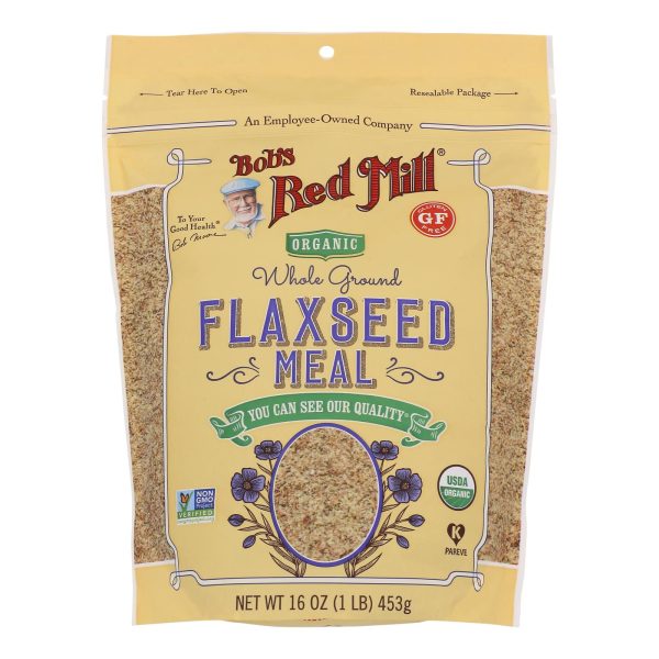 Bob's Red Mill - Organic Flaxseed Meal - Brown - Case of 4 - 16 oz - Image 3