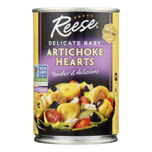 Reese Artichoke Hearts - Delicate Baby - Case of 12 - 14 oz. - Image 2