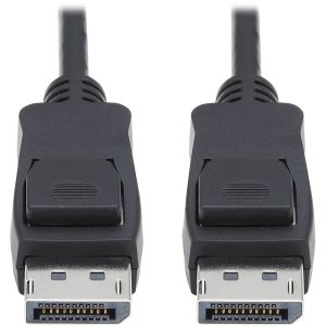 Eaton Tripp Lite Series DisplayPort 1.4 Cable with Latching Connectors, 8K (M/M), Black, 15 ft. (4.57m)