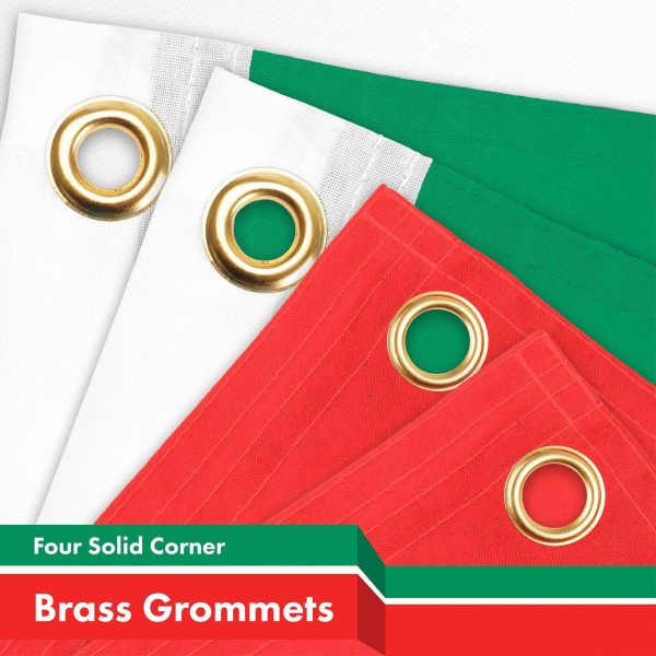 G128 Mexico Mexican Flag | 3x5 Ft | LiteWeave Pro Series Printed 150D Polyester, 4 Corner Brass Grommets | Country Flag, Vibrant Colors, Perfect For Balcony, More Durable Than 100D 75D Polyester - Image 2
