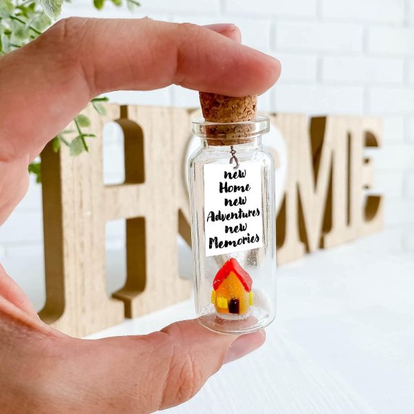 Tiny Magical Message in a Bottle Gift Idea   Classy Inspirational Gifts for Him and Her   Unique Presents for Women and Men (Colorful House   New Home New Adventures New Memories Gift Bottle) - Image 5