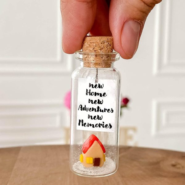 Tiny Magical Message in a Bottle Gift Idea   Classy Inspirational Gifts for Him and Her   Unique Presents for Women and Men (Colorful House   New Home New Adventures New Memories Gift Bottle) - Image 6