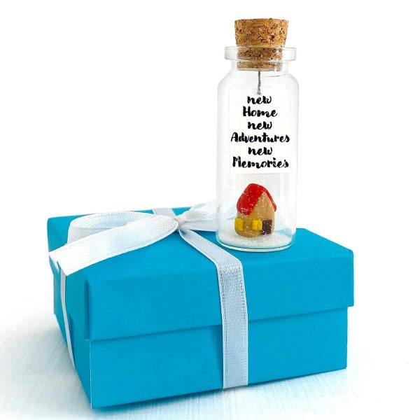 Tiny Magical Message in a Bottle Gift Idea   Classy Inspirational Gifts for Him and Her   Unique Presents for Women and Men (Colorful House   New Home New Adventures New Memories Gift Bottle) - Image 7