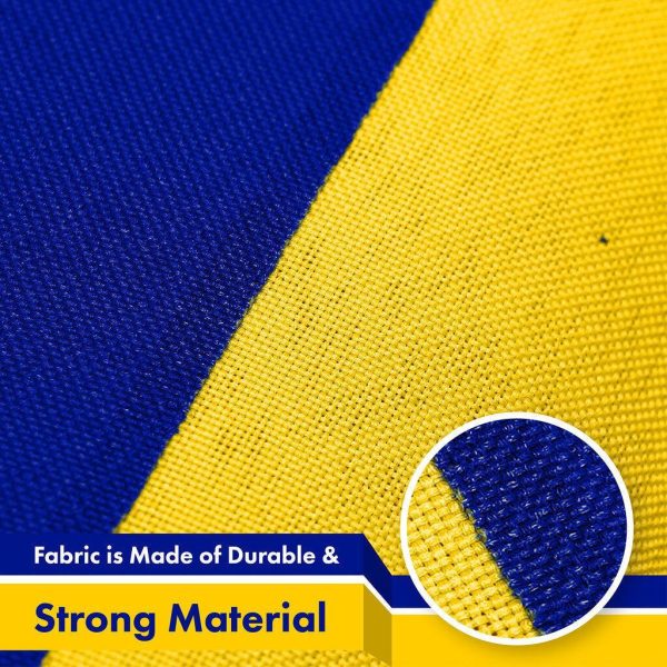 G128 5 Pack: Bosnia and Herzegovina Flag | 3x5 Ft | LiteWeave Pro Series Printed 150D Polyester | Country Flag, Vibrant Colors, Brass Grommets, Thicker and More Durable Than 100D 75D Poly - Image 4