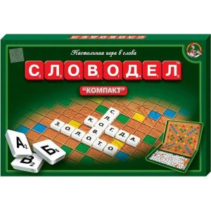 Word Maker Board Game Set in Russian Language Mini Size Codewords Crossword Adults Playing