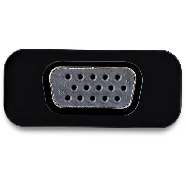 StarTech.com USB C to VGA Adapter with 60W Power Delivery Pass-Through - 1080p USB Type-C to VGA Video Converter w/ Charging - Black - Image 3
