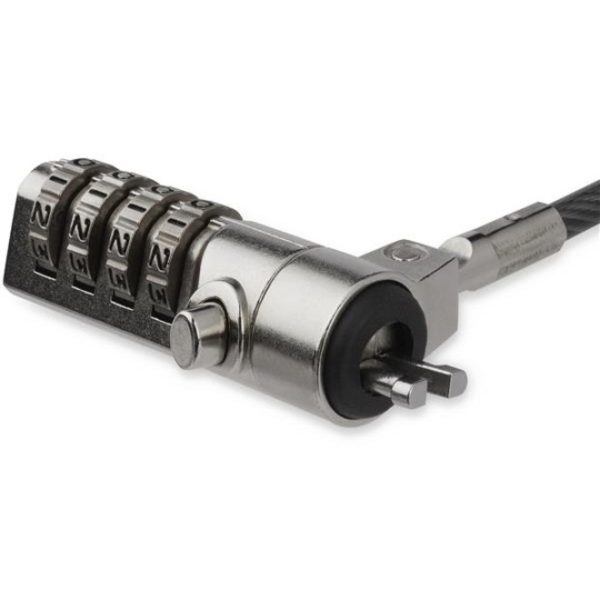 StarTech.com 6.5ft Laptop Cable Lock - 4 Digit Combination Anti-Theft Security Lock for K-Slot Desktop/Computer/Device -Vinyl Coated Steel - Image 2