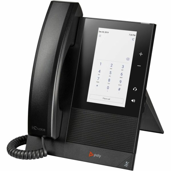 Poly CCX 400 IP Phone - Corded - Corded - Desktop, Wall Mountable - Black - Image 2