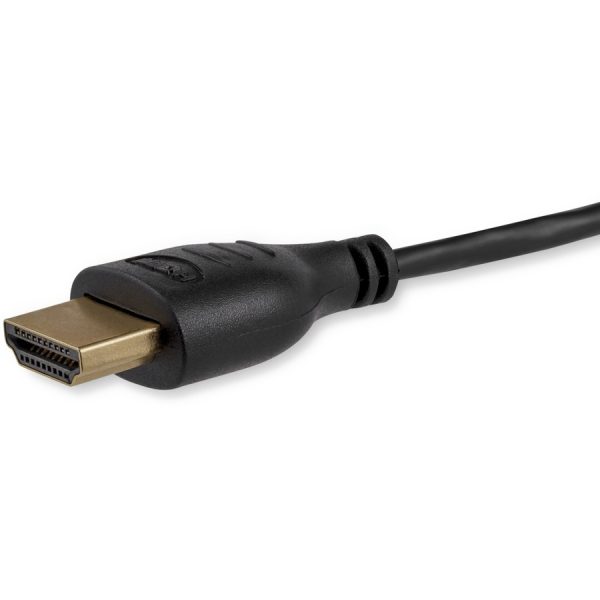 StarTech.com 3ft Mini HDMI to HDMI Cable with Ethernet, 4K 30Hz High Speed Slim Mini HDMI 1.4 (Type-C) Device to HDMI Adapter Cable/Cord - Image 3