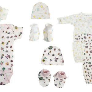 Newborn Baby Girl 8 Pc  Sets Nc_0625