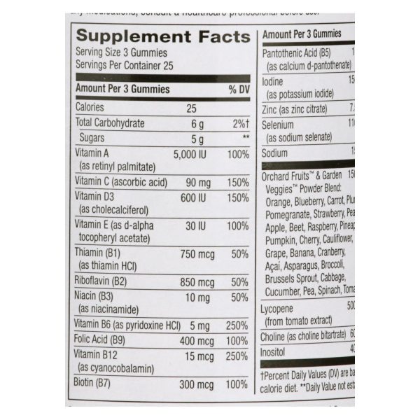 Nature's Way - Alive! Men's Multi-Vitamin Gummies - 75 Gummies - Image 3