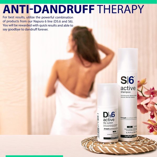 D5.6 Professional Anti Dandruff Treatment with Tea Tree Oil Salicylic Acid and Zinc (2.53 fl oz)   Natural Itchy Scalp Lotion Relief for Women and Men - Image 9
