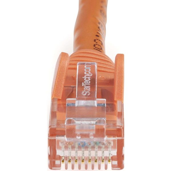 StarTech.com 100ft CAT6 Ethernet Cable - Orange Snagless Gigabit 100W PoE UTP 650MHz Category 6 Patch Cord UL Certified Wiring/TIA - Image 2