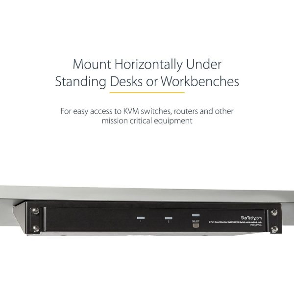 StarTech.com 1U 19in Steel Vertical Wall Mount Equipment Rack Bracket - Image 5