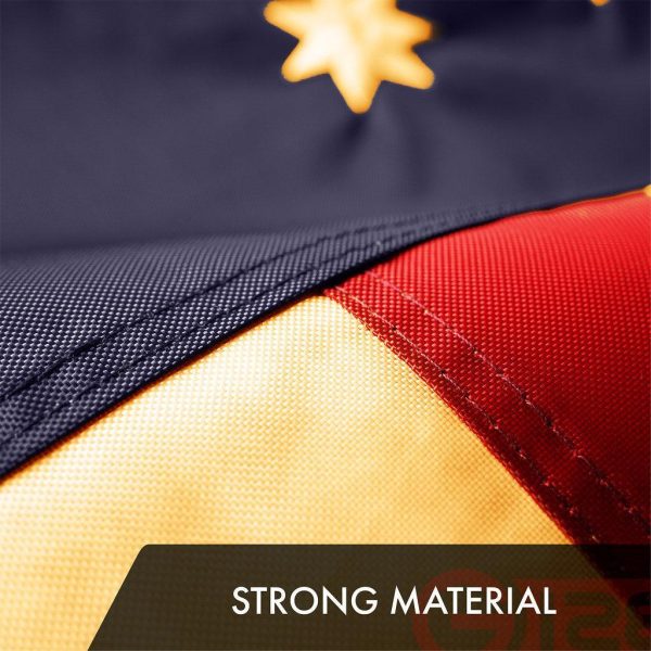 G128 2 Pack: Bennington 76 Tea-Stained Flag | 3x5 Ft | ToughWeave Pro Series Embroidered 420D Polyester | Historical Flag, Embroidered Design, Indoor/Outdoor, Brass Grommets, High Quality - Image 4